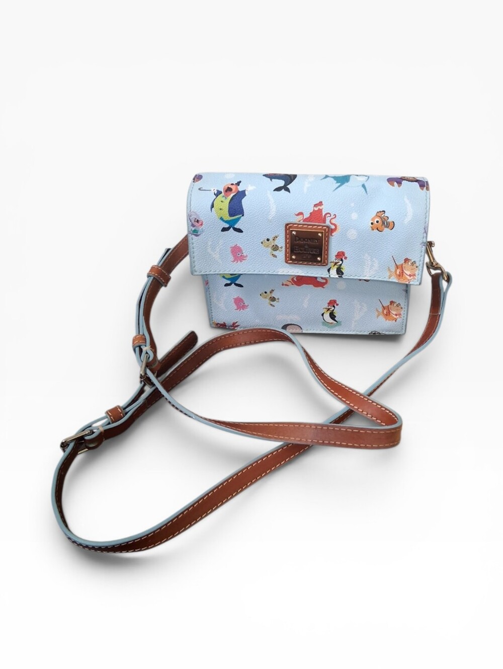 Disney Parks Dooney & Bourke Out to Sea Crossbody Bag Purse - Blue